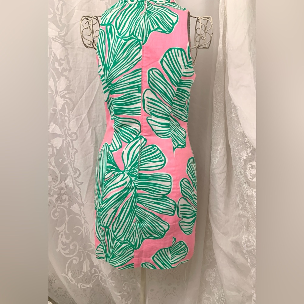 Lilly Pulitzer Alexa Mandevilla baby who let the fronds out shift dress Sz 2 - Picture 3 of 9